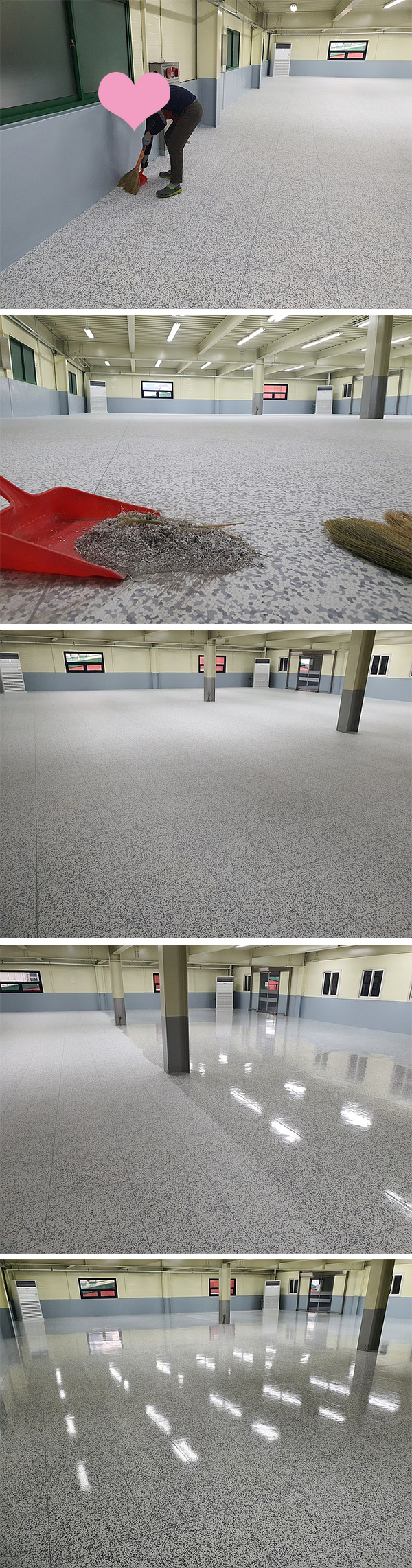 finish ESD tiles installation